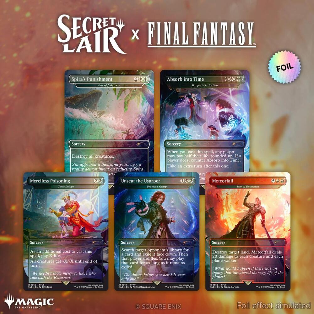 Secret Lair x FINAL FANTASY: Game Over - EN Rainbow Foil Edition