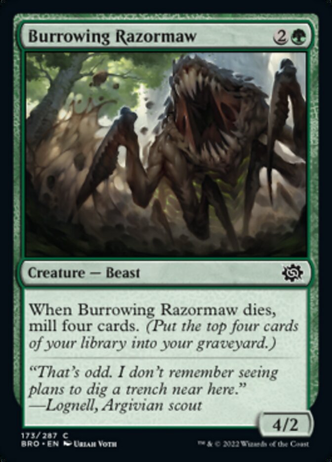 Burrowing Razormaw (de Near Mint)