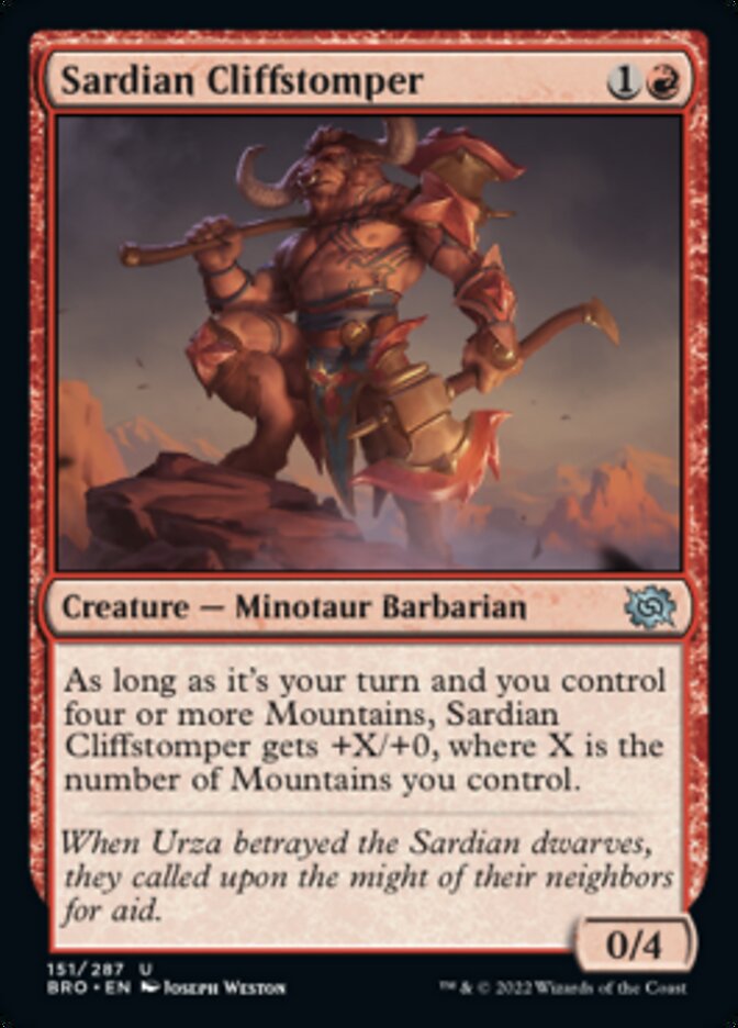 Sardian Cliffstomper (de Near Mint)