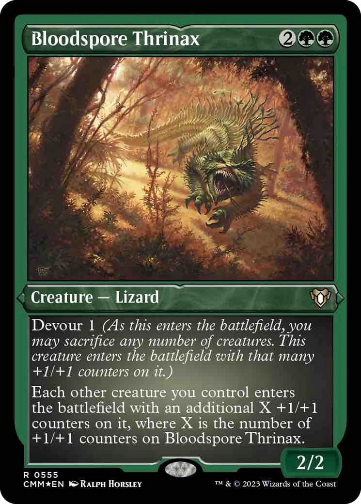 Bloodspore Thrinax (NM Etched Foil)
