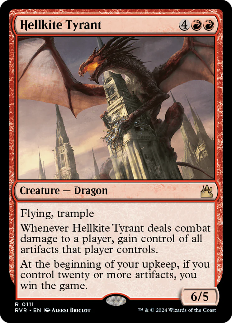 Hellkite Tyrant (NM Foil) [Ravnica Remastered]