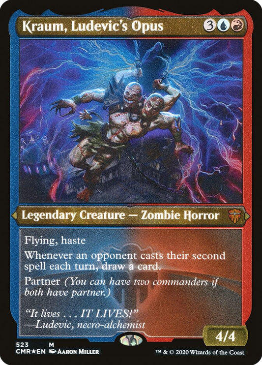 Kraum, Ludevic's Opus (NM Etched Foil) [Commander Legends]