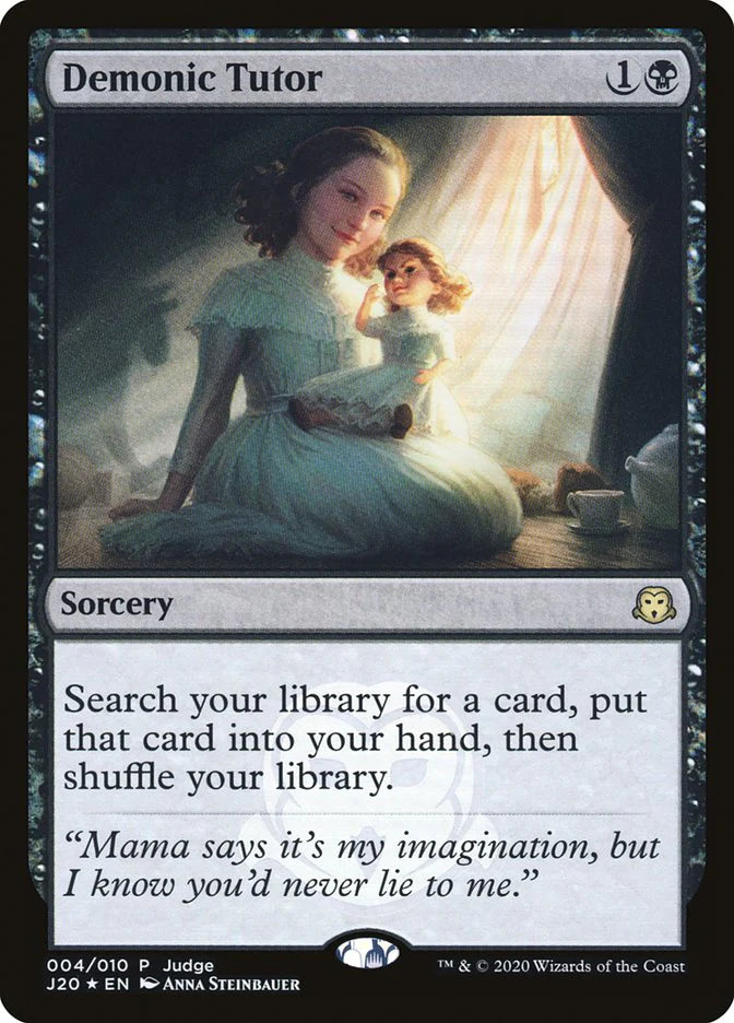 Demonic Tutor (NM Foil) [Judge Gift Cards 2020]