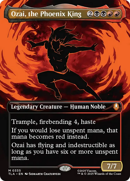 Ozai, the Phoenix King (0335) (Borderless, NM Nonfoil) [Avatar: The Last Airbender]