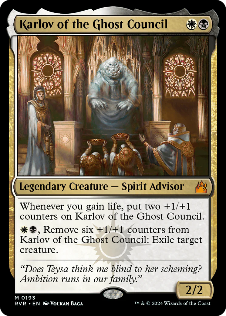 Karlov of the Ghost Council (NM Foil) [Ravnica Remastered]