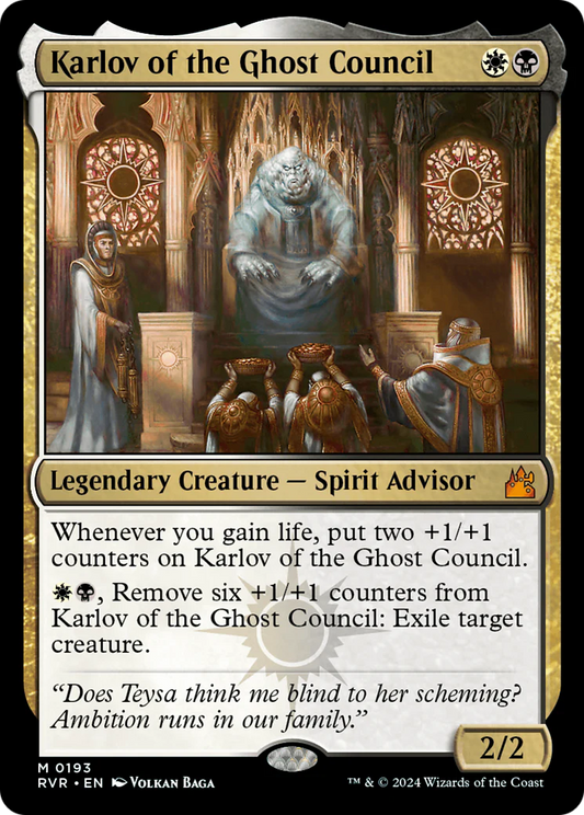 Karlov of the Ghost Council (NM Foil) [Ravnica Remastered]