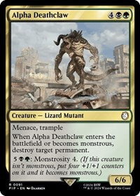 Alpha Deathclaw (NM Nonfoil) [Fallout]