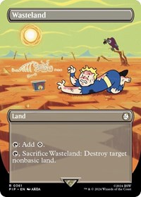 Wasteland (Borderless) (NM Nonfoil) [Fallout]