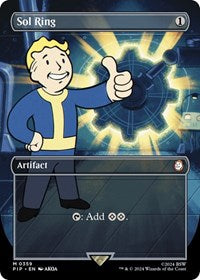 Sol Ring (Borderless) (NM Nonfoil) [Fallout]