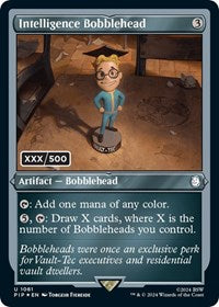Intelligence Bobblehead (Serial Numbered) (NM Foil) [Fallout]