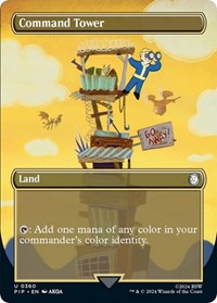 Command Tower (Borderless) (NM Foil) [Fallout]