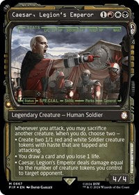 Caesar, Legion's Emperor (Showcase) (Surge Foil) (NM Foil) [Fallout]