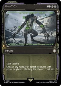 V.A.T.S. (Showcase) (Surge Foil) (NM Foil) [Fallout]