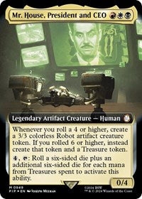 Mr. House, President and CEO (Extended Art) (Surge Foil) (NM Foil) [Fallout]