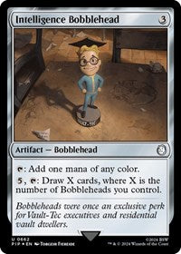 Intelligence Bobblehead (Surge Foil) (NM Foil) [Fallout]