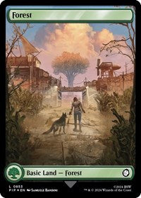 Forest (0853) (Surge Foil) (NM Foil) [Fallout]