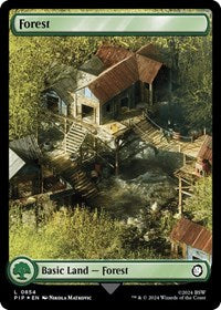 Forest (0854) (Surge Foil) (NM Foil) [Fallout]