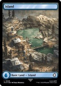 Island (0848) (Surge Foil) (NM Foil) [Fallout]