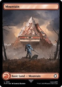 Mountain (0851) (Surge Foil) (NM Foil) [Fallout]