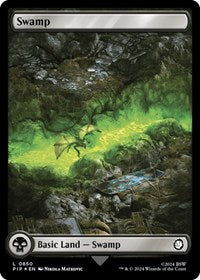 Swamp (0850) (Surge Foil) (NM Foil) [Fallout]