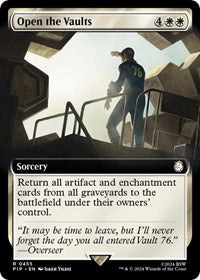Open the Vaults (Extended Art) (NM Foil) [Fallout]