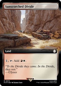 Sunscorched Divide (Extended Art) (Surge Foil) (NM Foil) [Fallout]
