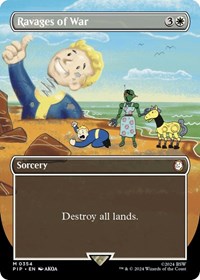 Ravages of War (Borderless) (NM Foil) [Fallout]
