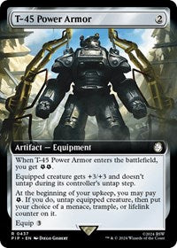 T-45 Power Armor (Extended Art) (NM Nonfoil) [Fallout]