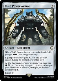 T-45 Power Armor (Surge Foil) (NM Foil) [Fallout]