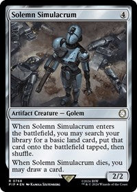 Solemn Simulacrum (Surge Foil) (NM Foil) [Fallout]