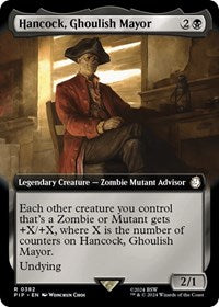 Hancock, Ghoulish Mayor (Extended Art) (NM Foil) [Fallout]