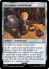 Perception Bobblehead (Surge Foil) (NM Foil) [Fallout]