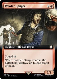 Powder Ganger (Extended Art) (NM Foil) [Fallout]