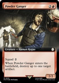 Powder Ganger (Extended Art) (Surge Foil) (NM Foil) [Fallout]