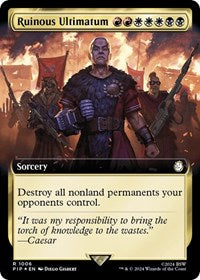 Ruinous Ultimatum (Extended Art) (Surge Foil) (NM Foil) [Fallout]