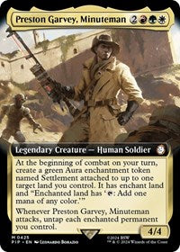 Preston Garvey, Minuteman (Extended Art) (NM Foil) [Fallout]