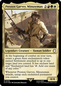 Preston Garvey, Minuteman (Surge Foil) (NM Foil) [Fallout]