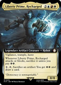 Liberty Prime, Recharged (Extended Art) (NM Nonfoil) [Fallout]