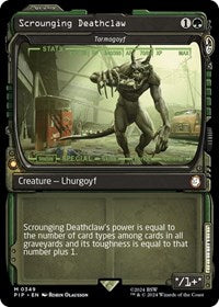 Scrounging Deathclaw - Tarmogoyf (Showcase) (NM Nonfoil) [Fallout]