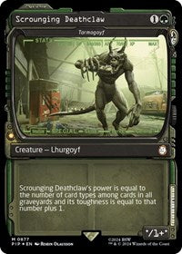 Scrounging Deathclaw - Tarmogoyf (Showcase) (Surge Foil) (NM Foil) [Fallout]