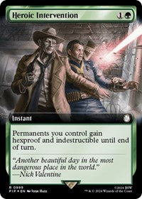Heroic Intervention (Extended Art) (Surge Foil) (NM Foil) [Fallout]