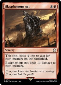 Blasphemous Act (Surge Foil) (NM Foil) [Fallout]