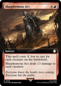 Blasphemous Act (Extended Art) (Surge Foil) (NM Foil) [Fallout]