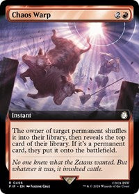 Chaos Warp (Extended Art) (NM Nonfoil) [Fallout]