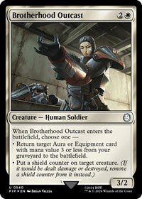 Brotherhood Outcast (Surge Foil) (NM Foil) [Fallout]