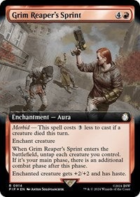 Grim Reaper's Sprint (Extended Art) (Surge Foil) (NM Foil) [Fallout]