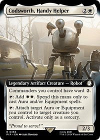 Codsworth, Handy Helper (Extended Art) (NM Foil) [Fallout]