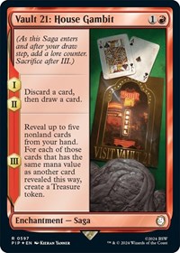Vault 21: House Gambit (Surge Foil) (NM Foil) [Fallout]
