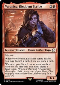 Veronica, Dissident Scribe (Surge Foil) (NM Foil) [Fallout]