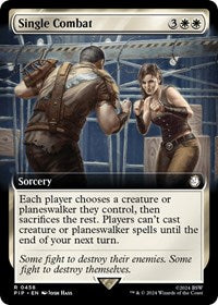 Single Combat (Extended Art) (NM Nonfoil) [Fallout]
